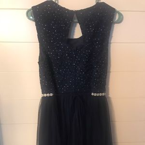 Speechless navy blue girls party dress